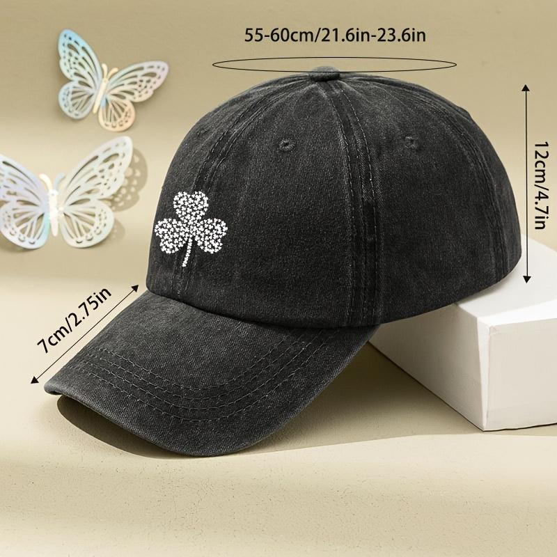 Clover Lucky Pattern Baseball Hats for Men and Women, Lightweight and Casual Outdoor Hats, Daily Accessories, Fashion Gifts