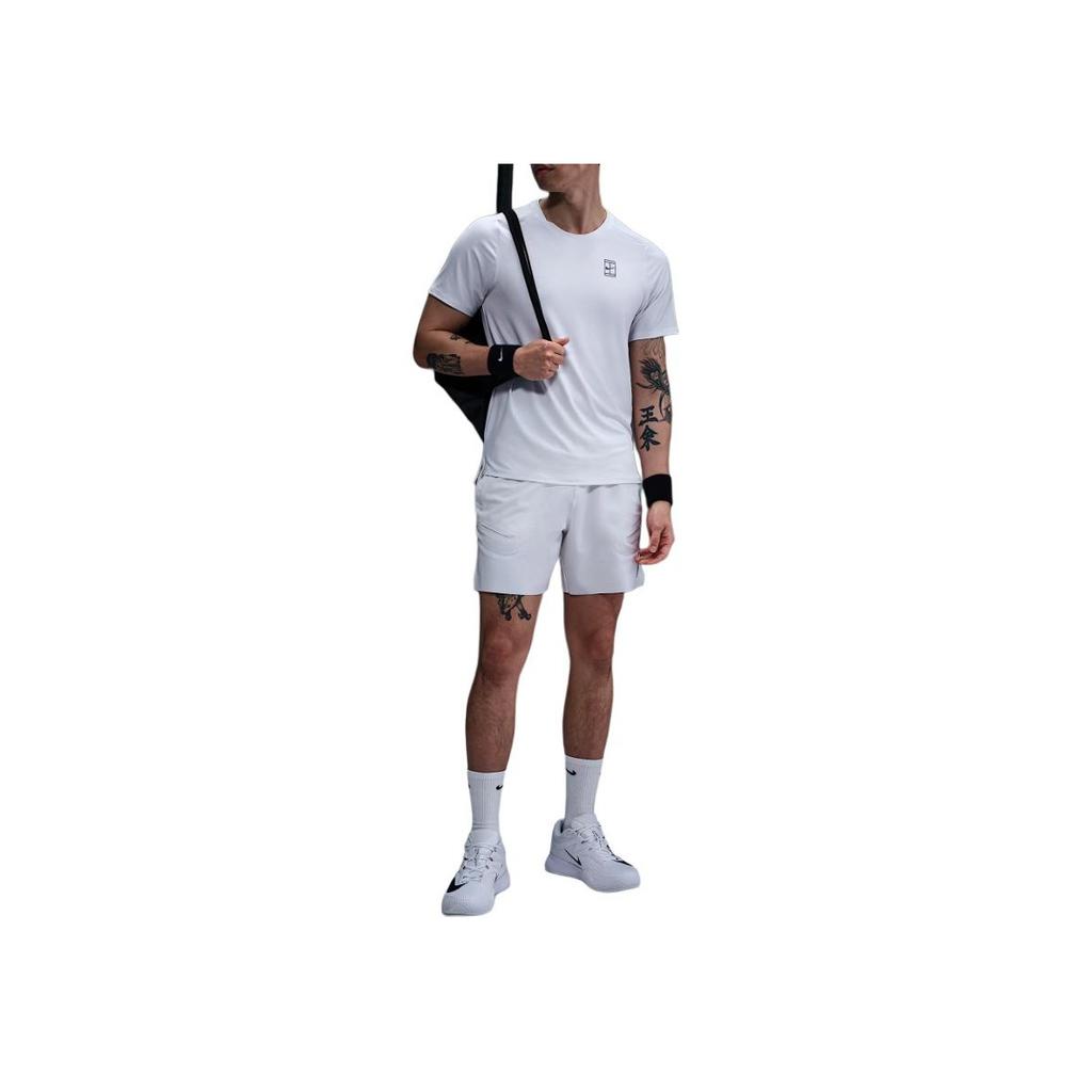 Nike Short Sleeve Logo Round Neck T-Shirt Men Tops White FZ6911-100