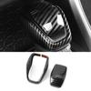 Carbon Fiber 2X Inner Gear Shift Knob Cover Trim For Toyota Venza 2020 2021 Auto