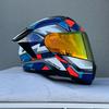 Flip-Up Motorcycle Helmet With Dual Visors ABS Full Face Men Women Scooter Riders
