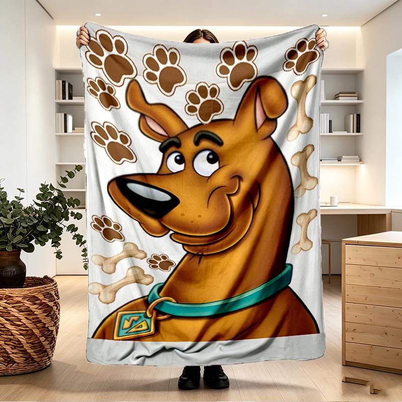 Scooby Print Blanket - Soft & Comfortable, for Bedroom, Travel, Sofa, Home Decoration - Birthday Christmas Gift for Friend