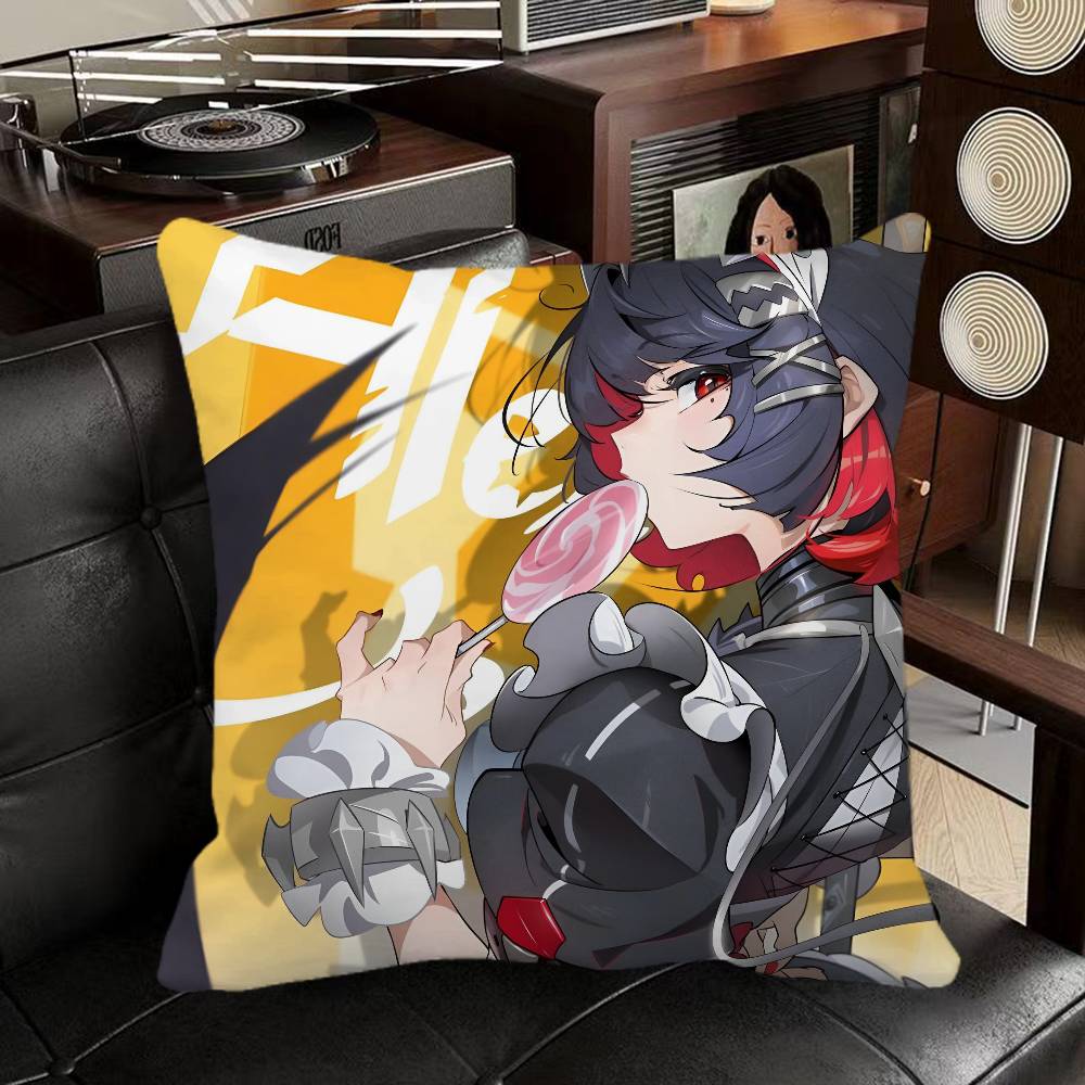 Ellen Joe Zenless Zone Zero Game Pillow Case Square Pillow Bedroom Sofa Leisure Comfort Cushion Car Home Decoration