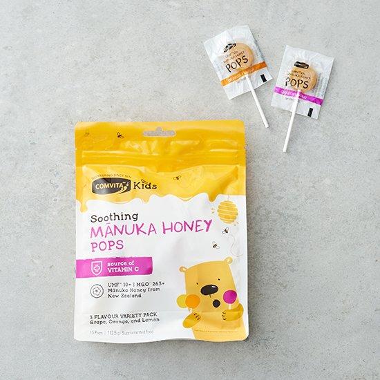 

[Comvita] Kids Manuka Honey Soothing Pops (15 pieces)