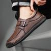 Fashion Trendy Men Casual Leather Shoes Brand Urban Business Comfortable Men's Shoes Quality Outdoor Versatile Low Cut Walking Man Shoes