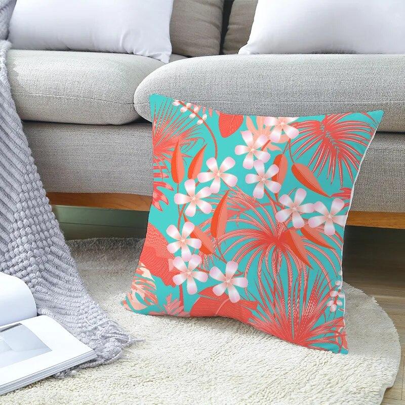 Living Coral Pillow Case   Peach Home Throw  Cover Cushion