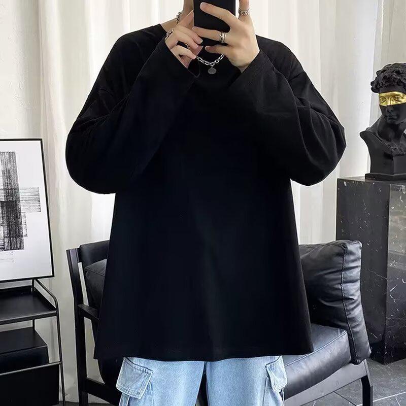Sweat à capuche imprimé décontracté ample pour homme, haut à manches longues et col rond pour le printemps et l'automne