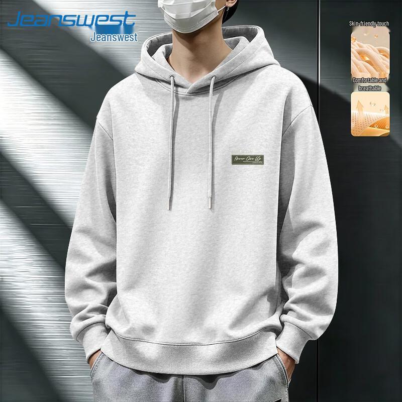 Jeanswest Men's Heavyweight Loose Fit Pullover Hoodie