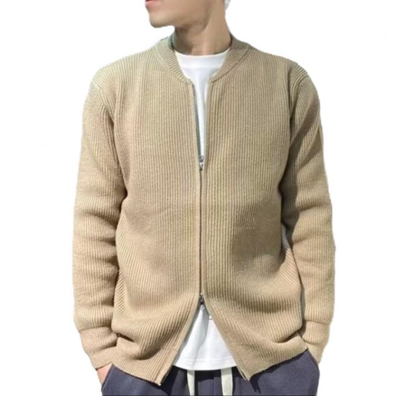 Mens Oversized Knit Cardigan Sweater Jacket Warm Loose Fit Casual Winter Wear