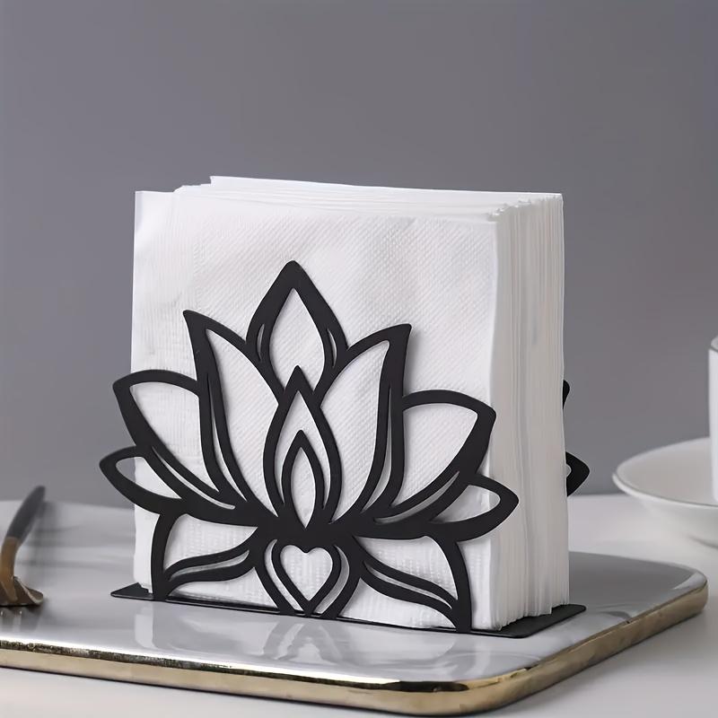Tissue dispenser,tissue holder, metal napkin storage rack for kitchen countertops, tabletop paper napkin holder for home kitchen