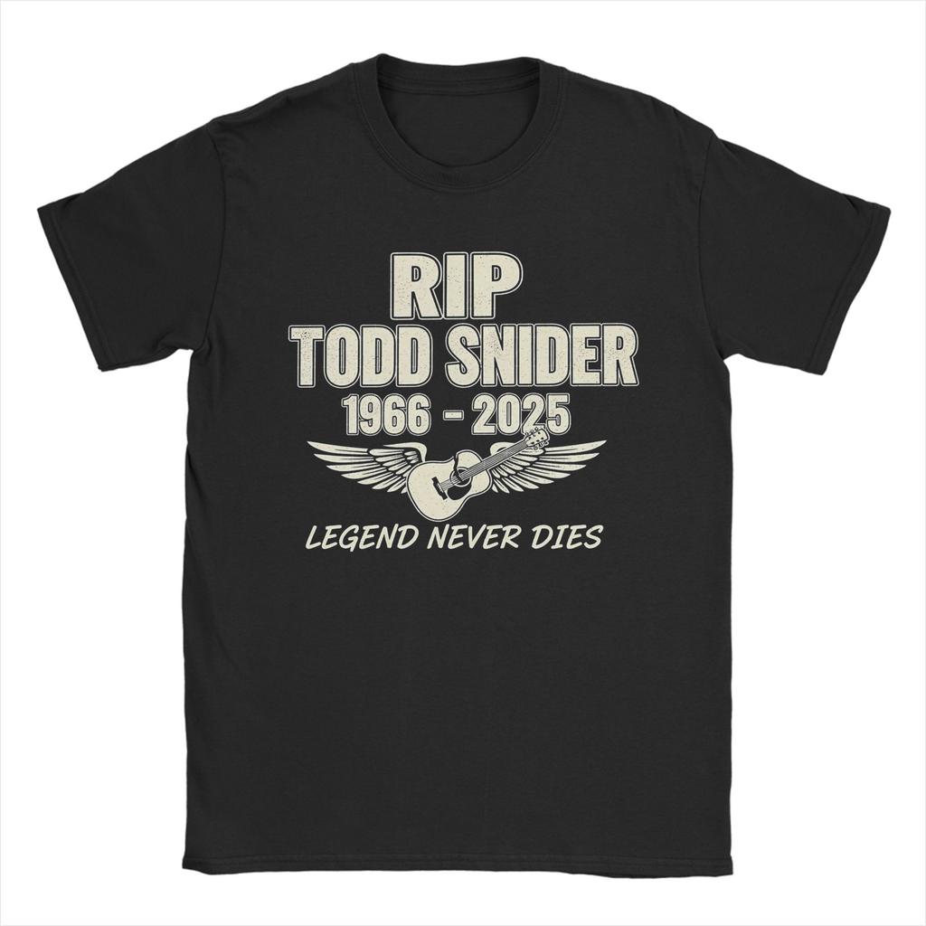 Todd Snider Rip Men's T Shirt  Novelty Tee Shirt Short Sleeve Round Neck T-Shirt 100% Cotton Big Size Tops