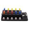 Universal 10 Way Fuse Box Block Fuse Holder Box Car Vehicle Circuit Automotive Car Fuse Accessory Tool