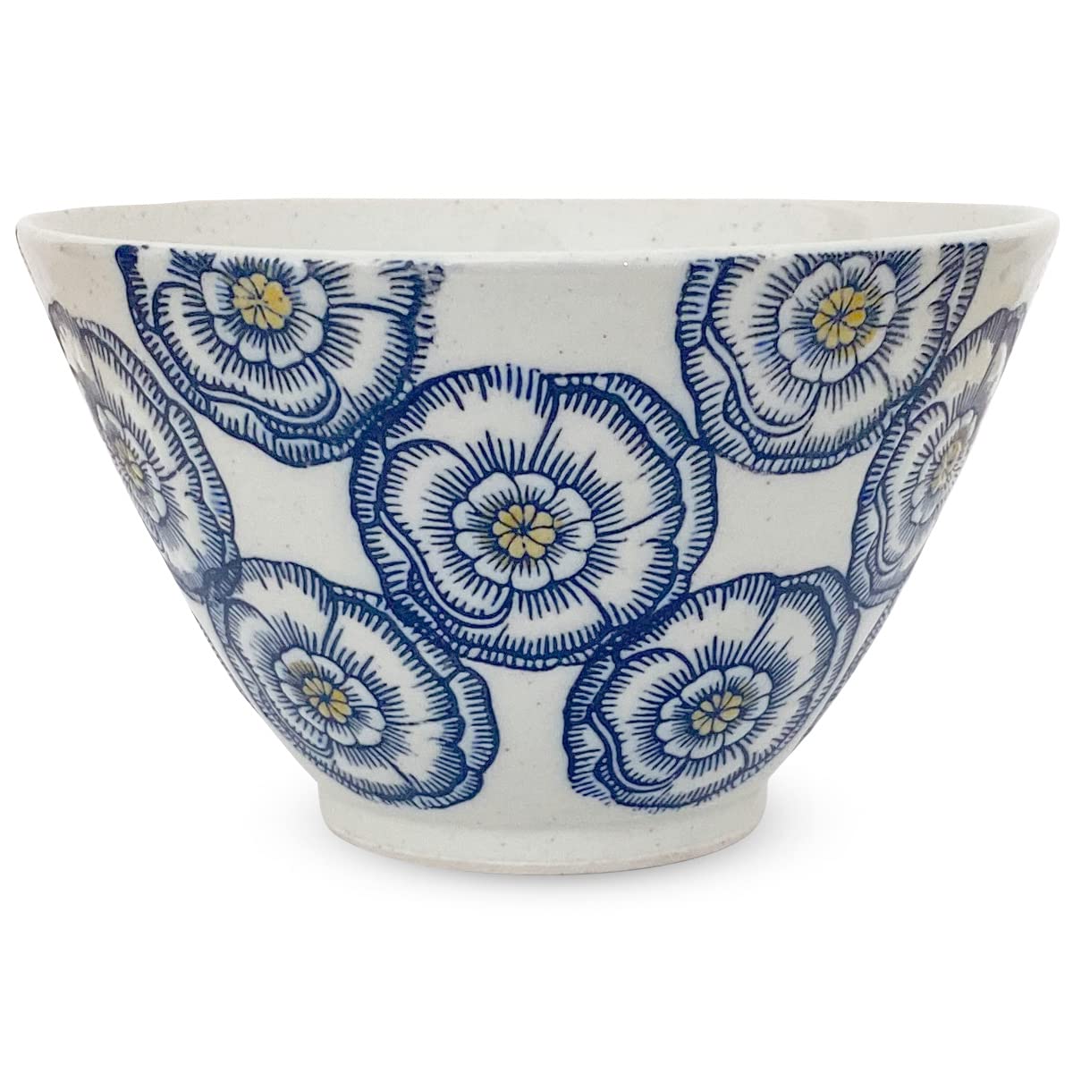 J Kitchens Kuzan Kurawanka Bowl Hasami Made in Peony Blue (15.5x9.3cm), Ware, Japan, синий
