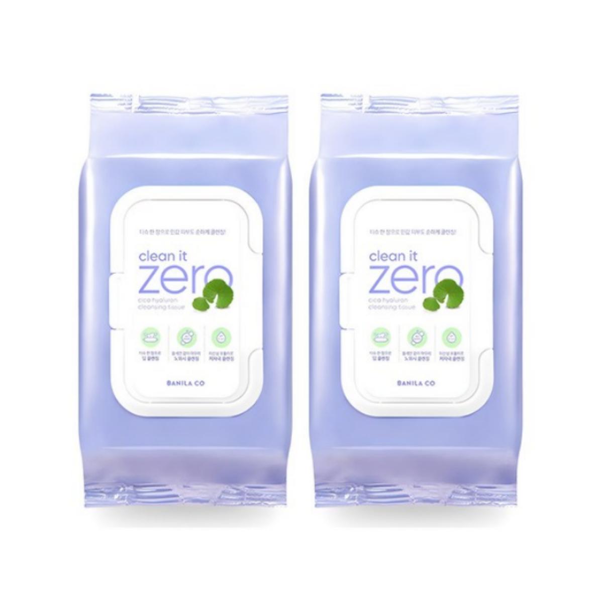 

Очищающие салфетки Banila Co Clean It Zero Cica Hyaluron, 80 листов, 2 упаковки