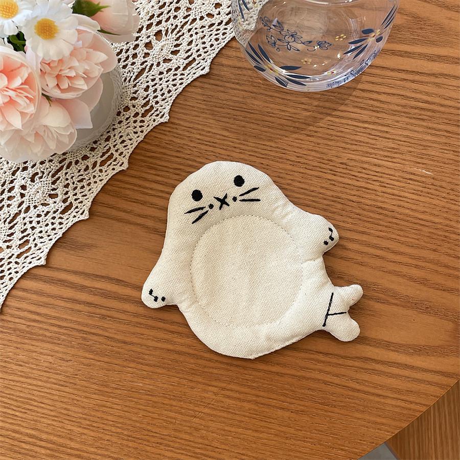 Panda Seal Bear Cat Frog Sealion Plush Mouse Pad With Lazy Sitting Design For Home Office Desk Decor