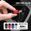 4pcs Car Wheel Tire Valve Caps Air Stem Covers For Benz AMG Sprinter W201 W210 W108 W168 CLS GLS EQA EQB EQE EQC Brabus Carlsson AK2