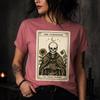 The Gardener Tarot Shirt, Skeleton Botanical Gothic Tee, Dark Academia Life Rebirth