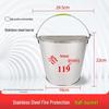 Naiduo Premium Stainless Steel Fire Sand Bucket