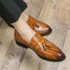 Fashion Mixed Colors Mens Dress Shoes Retro Male Leather Shoes Business Male Baroque Footwear Casual Mens Oxford Footwear