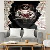 Halloween-horror Print Tapestry, Backdrop, Easy Setup, Ideal for Bedroom, Office & Living Room, with Aesthetic Wall Hanging Decor.
