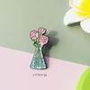 European & American Jewelry Element Molecule Brooch: Creative Alloy Pin Badge Design