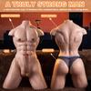 24.5LB Realistic Male Torso Sex Doll with Flexible Huge Dildo, Unisex Masturbator with Tight Anal for Women & Gay Couples