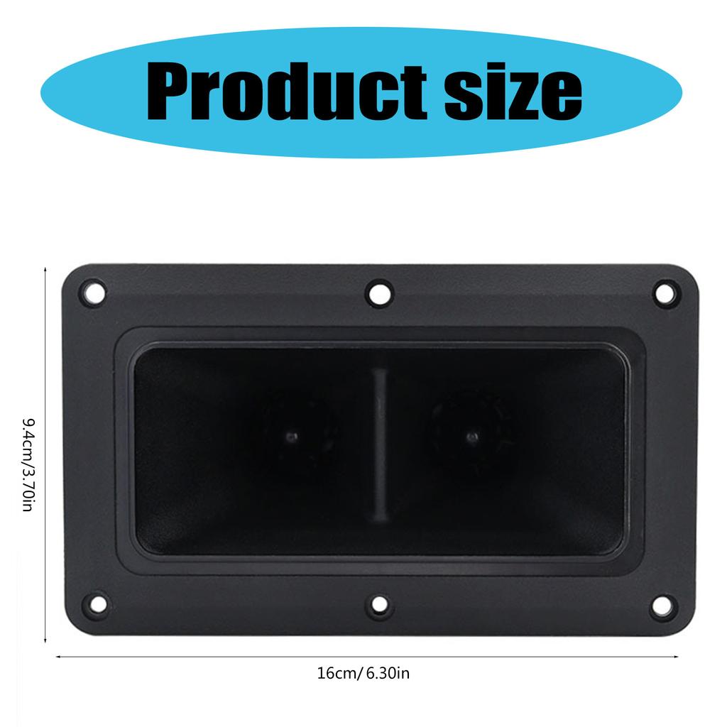 2Pcs 150W Wide Dispersion Horn 3-20KHz Dual Drive Tweeter Piezoelectric Ceramic Speaker for Dispersed Tweeters