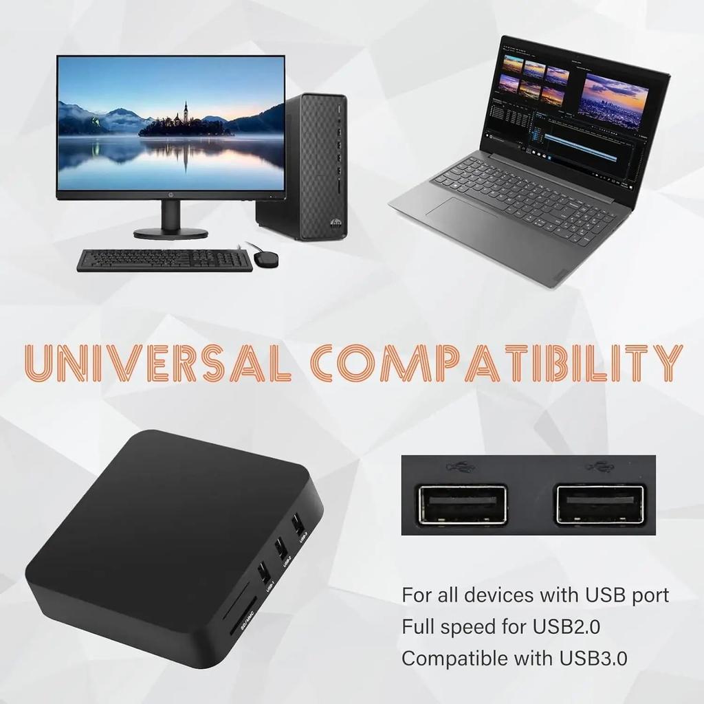 6 In 1 Memory Card Reader Usb External Cardreader Sd Sdhc Mini Micro M2 Mmc Xd Cf for Mp3 Digital Camera Multi Ms All