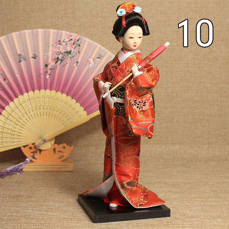 Krásné japonské figurky gejš Panenky s krásným kimonem Domácí dekorace na plochu Miniatury Kolekce ozdob z gejš Dárek