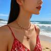 Cherry Pendant Stacked Necklace, Versatile Sweet Little Fresh Fruit Series Autumn and Winter Collarbone Chain Jewelry Women