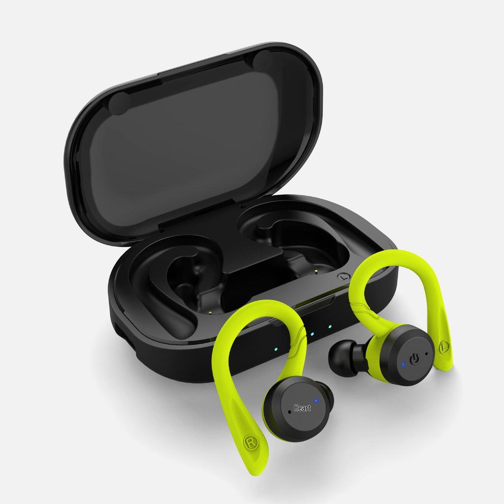 New IPX7 Waterproof Over-Ear Bluetooth 5.3 True Wireless Sports Earphones