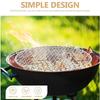 Round BBQ Mesh Grate Food Grade BBQ Charcoal Food Rack Universal Charcoal Grill Mat  Cooking