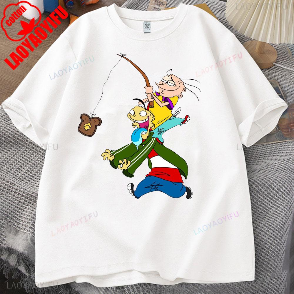 EdEdd N Eddy Unisex T Shirt EdEdd N Eddy Printed Tshirt Tops EdEdd N Eddy 90s Funy T Shirt Cartoon Figure High Quality Cotton