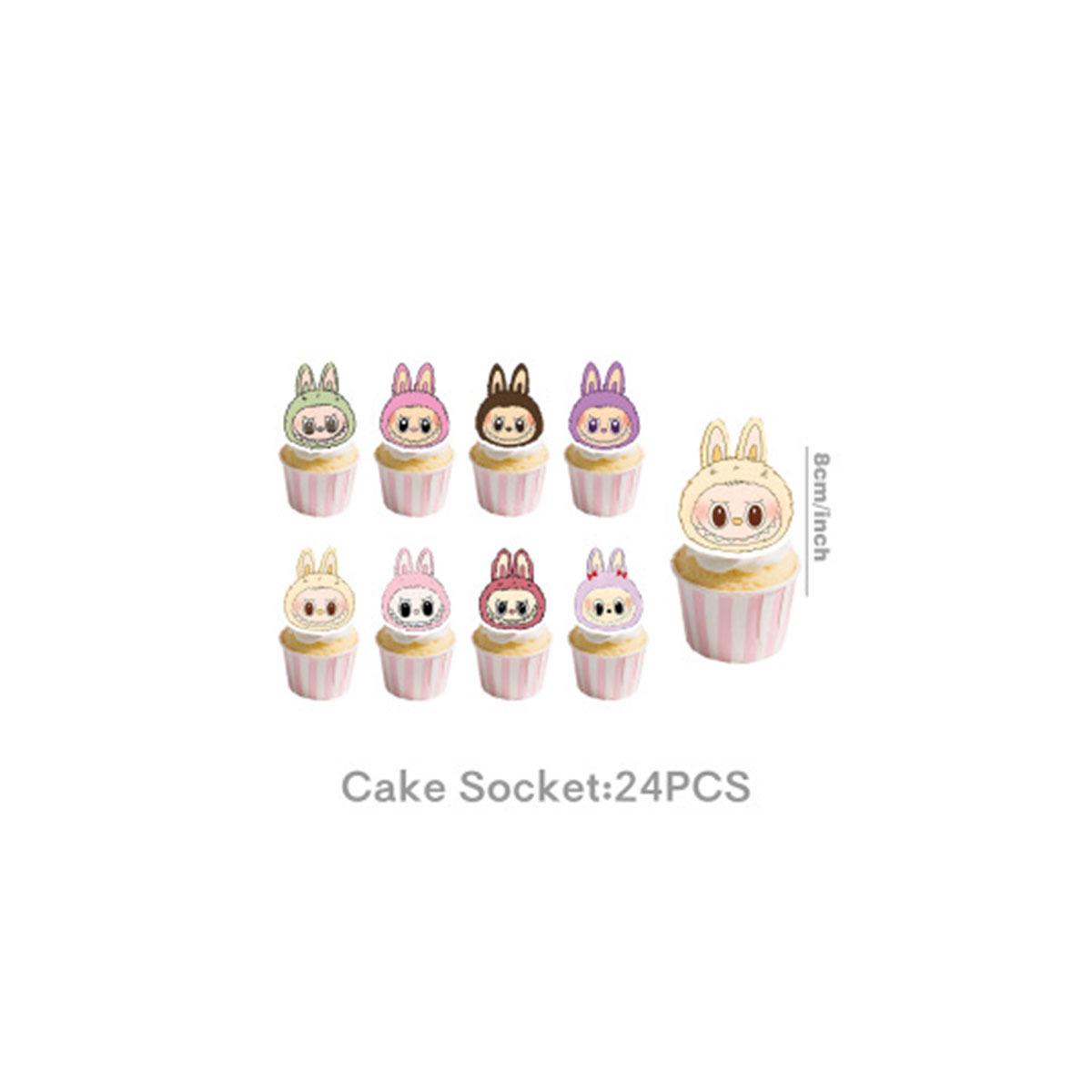 

Набор одноразовой посуды для вечеринки в честь дня рождения Лабубу - Тарелки, Салфетки, Стаканы, Скатерть, Баннер