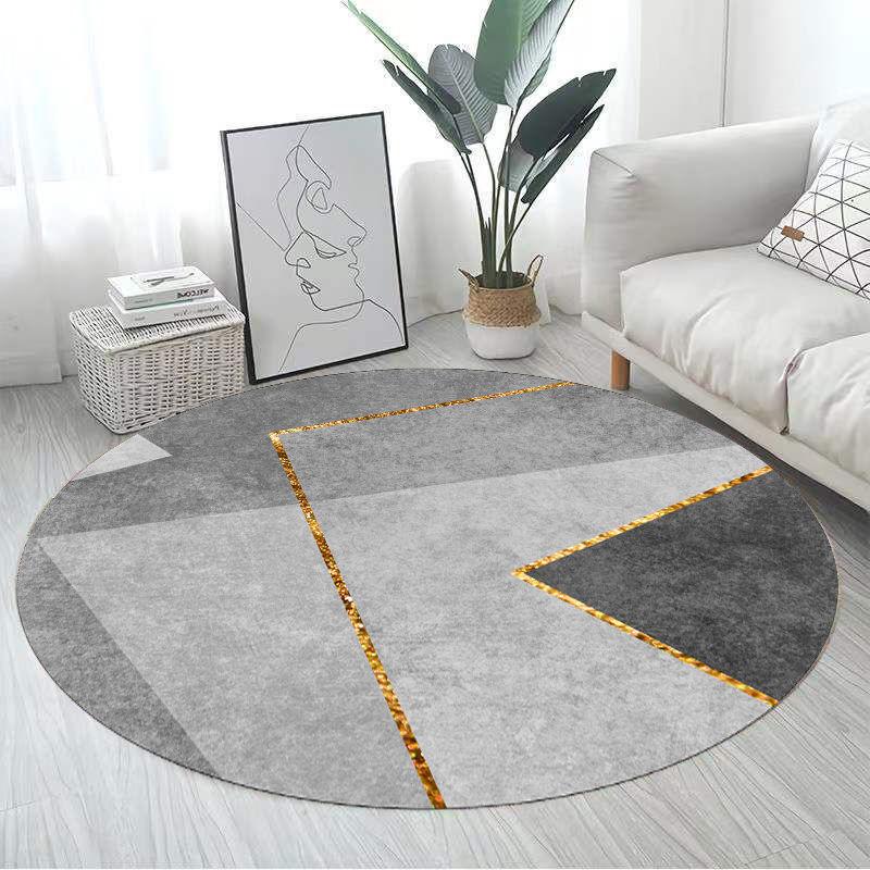 Simple Modern Round Carpet Living Room Decoration Sofa Coffee Table Mat Room Decoration Teenager Rug Home Bedroom Decor Fur Rugs