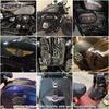 1 ks kovový hliníkový plech lebka kostra samolepka motocykly hlava 3D samolepka ocas palivová nádrž dekorativní samolepky pro Harley Davidson