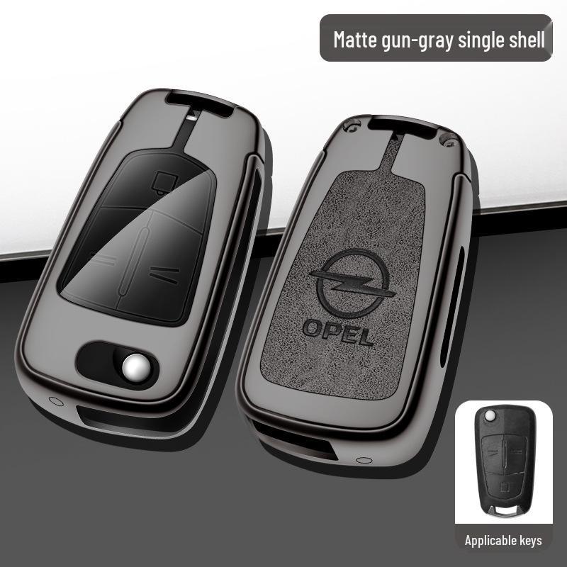 Opel Antara/Insignia Folding Key Case Metal Cover Set - Full Coverage Shell with Buckle
