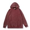 Retro Tie-Dye Distressed Velour Cotton Unisex Hooded Sweatshirt, 350g