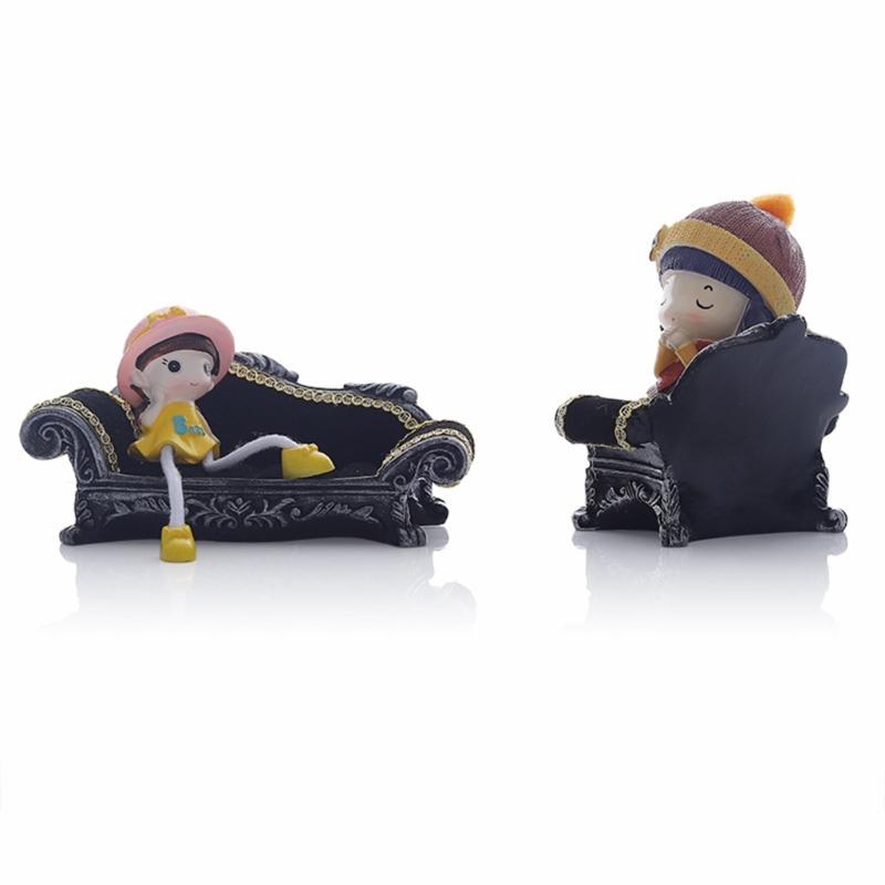 Jewelry Box Organizer Sofa Shaped Small Jewelry Rings Boxes Earrings Necklace Portable Storage Box Velvet Material