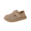 Children's Birkenstocks 2025 Spring and Autumn New Girls' Frosted Leather Shoes Boys' Soft-soled Doudou Shoes Medium and Older Children's Single Shoes