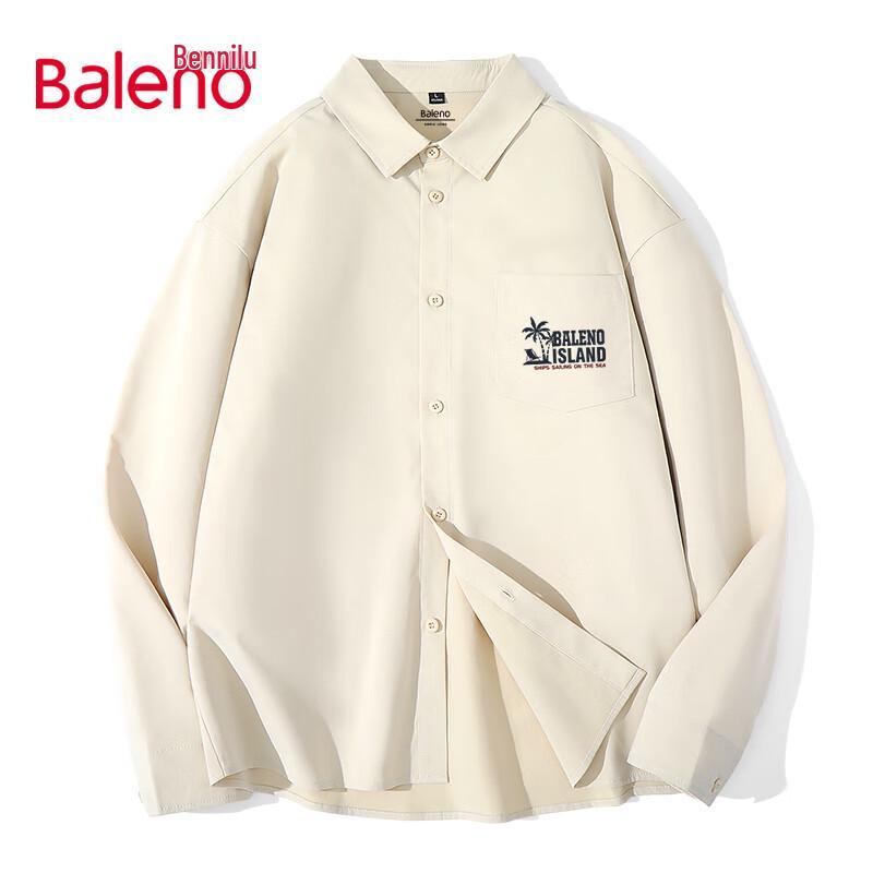 Baleno Men s Washed Long Sleeve Shirt 3XL