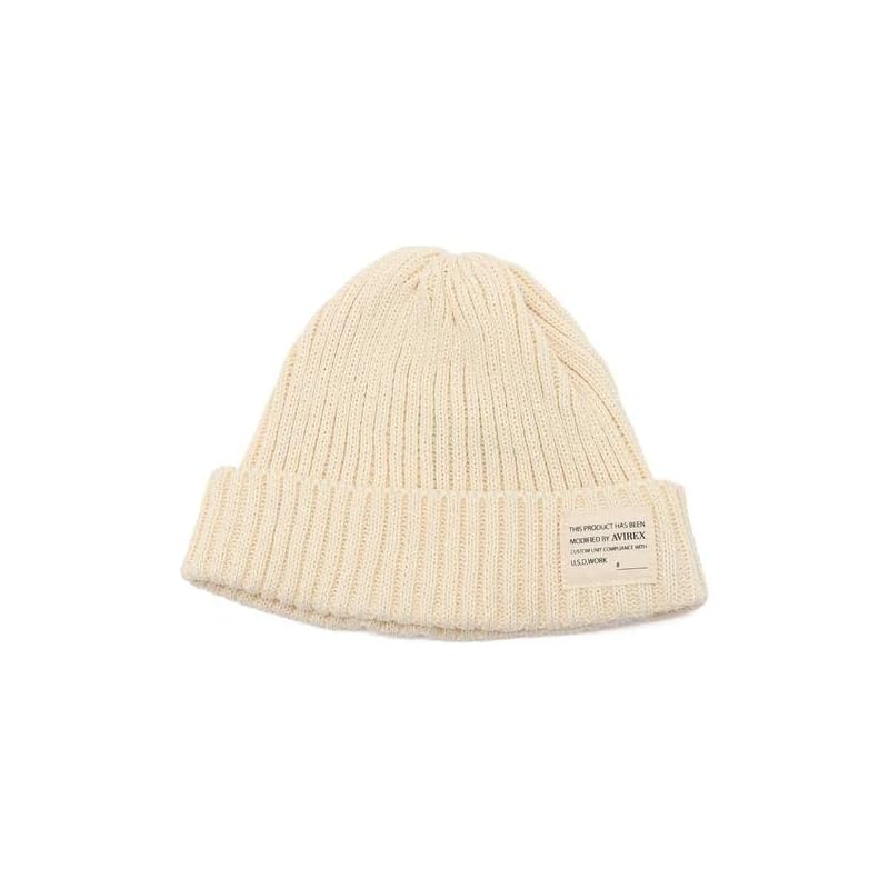 

[Avirex] хлопковая кепка для часов COTTON WATCH CAP мужская F 033 белая 783-1274007