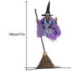 Latająca Wiedźma - Dekoracja Halloween Latająca Wiedźma, 2025 Halloween Latająca Wiedźma na Zewnątrz z Aktywacją Dźwiękiem i Ruchem