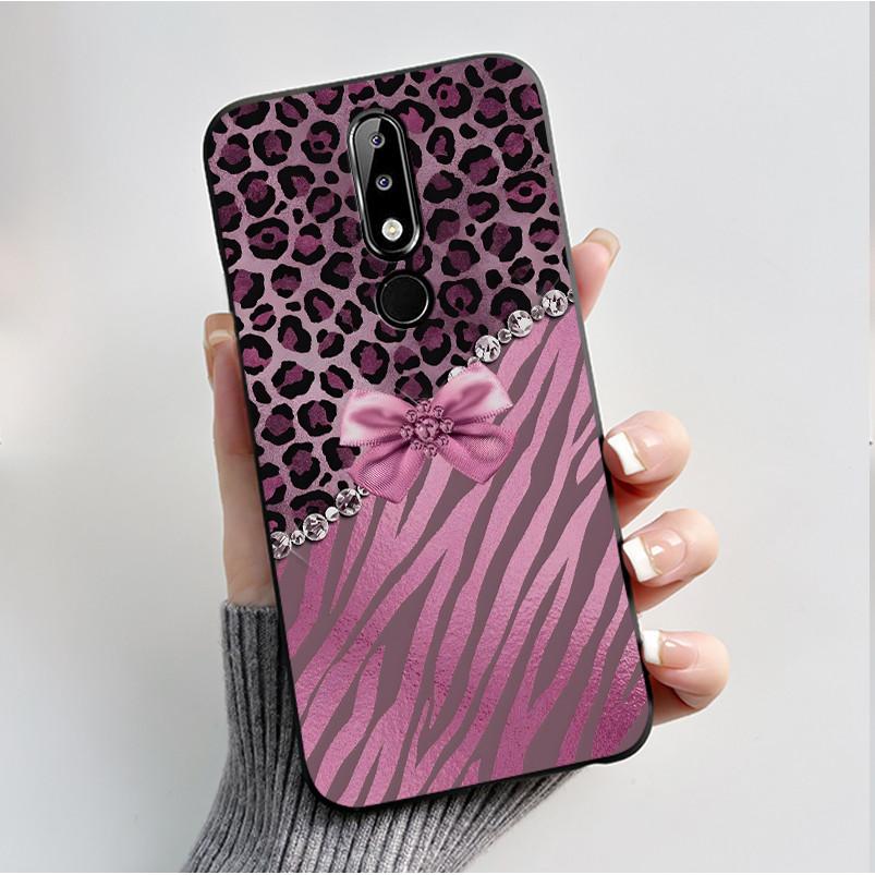 Silicone Case For Nokia X5 X6 5.1 Plus 6.1 Plus Phone Case Luxury Fashion Butterfly Flowers Soft Slim Black Jelly Cover Casing