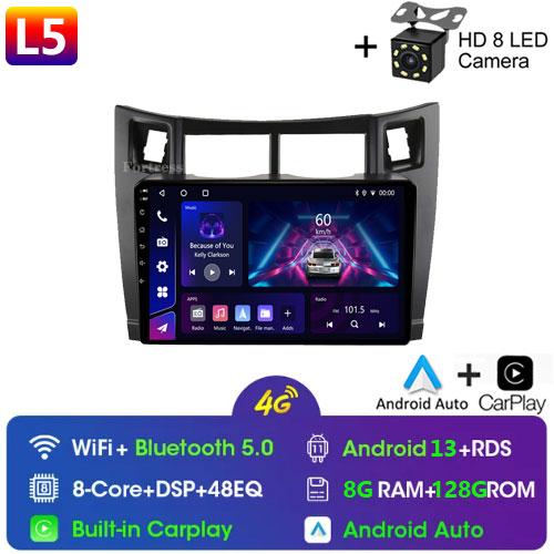 4G+64G Car Multimedia Player for Toyota Yaris 2007 Radio Fascia Car Radio 2005 - 2012 Android GPS Navigator 2 Din carplay stereo