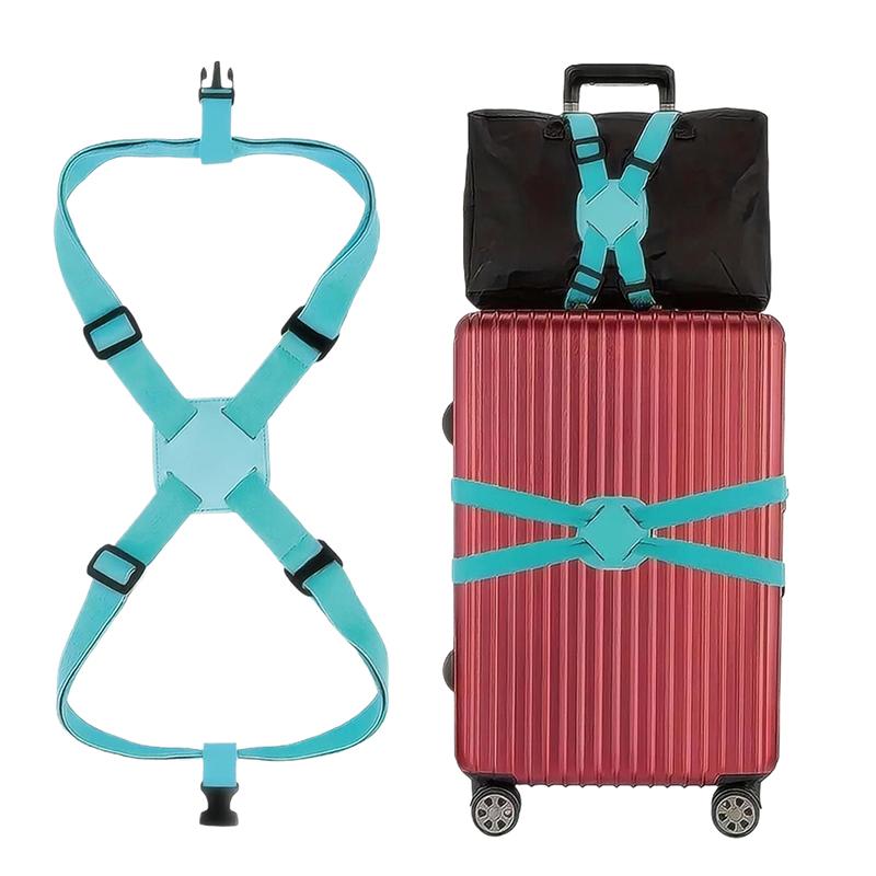 Popruh na zavazadla Elastický Nastavitelný Pás na kufr Pásková páska Popruh na upevnění zavazadel Bezpečný Pás proti krádeži Pro cestování