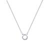 2025 new bow zircon titanium steel necklace women's light luxury simple collarbone chain neck chain with jewelry