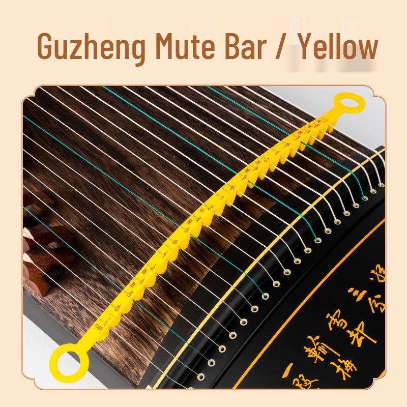 

Guzheng Silicone Sound Dampening Mute Strip - Noise Reduction Accessory жовтий