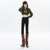 New 2025 Autumn and Winter Simple High Street Casual Slim Pants Women's Elastic High and Thin Jeans