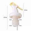 4pcs Set Olive Oil Sprayer Liquor Oil Dispenser ABS Lock Wine Pourer Flip Top Drink Wine Stopper Leak-proof Nozzle Kitchen Tools