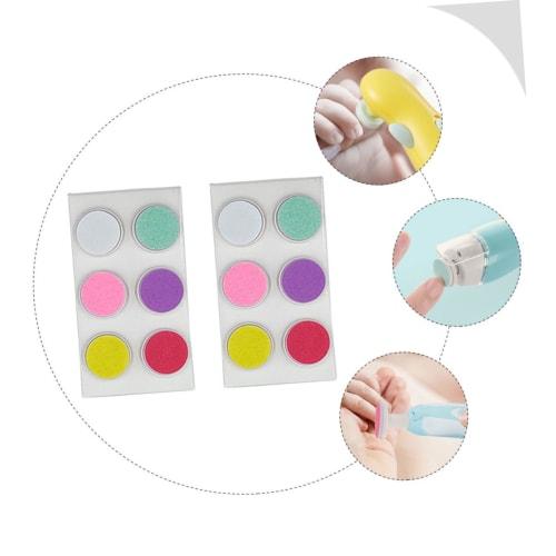 FOMIYES 12 Grinding Heads, Nail Kit, Baby Nail Clipper Refill Pads, Toddler Suit, Electric Nail File, Toddler Nail Tool, Nail Grinder Heads, Sandpaper